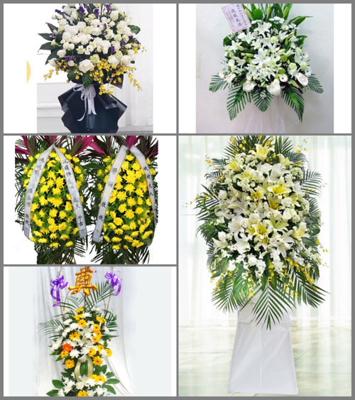 江西赣州于都县新陂乡白事花篮预定