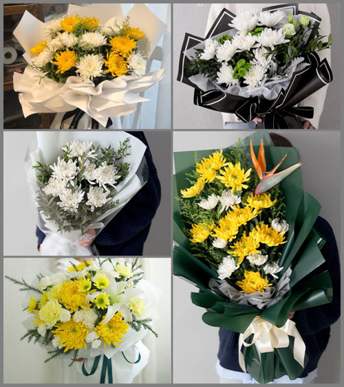 江西赣州于都县新陂乡白事花束代送